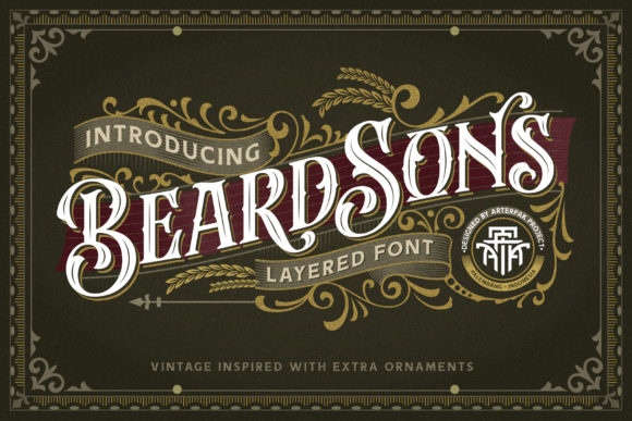 Beardsons: A Unique Blackletter Font with Vintage Charm