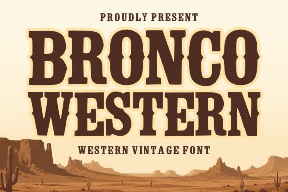 Bronco Western Font