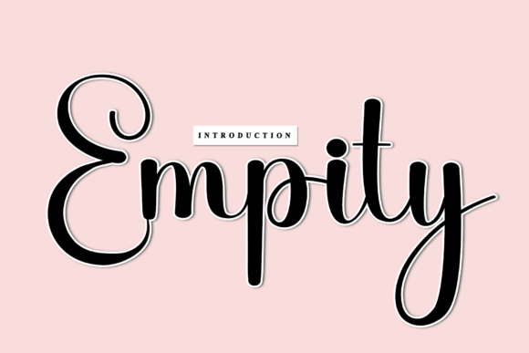 Empity: A Handwritten Font That Speaks Volumes