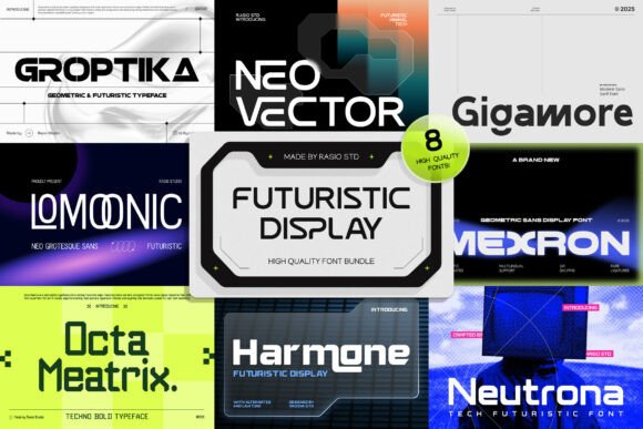 Exploring the Futuristic Display Bundle: A Bold Typographic Vision