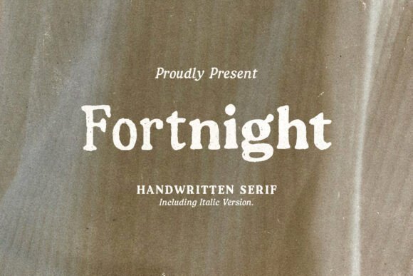 Fortnight: A Handcrafted Font for Creative Expression