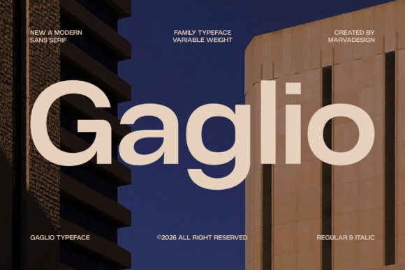 Gaglio: A Modern Typeface for Professional Impact