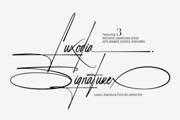 Luxodia Signature: The Ultimate Luxury Font for Creative Expression