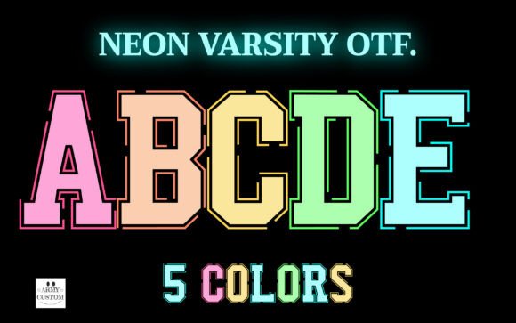 Neon Varsity Font