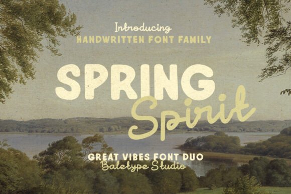 Spring Spirit: A Handwritten Font Duo for Creative Expression