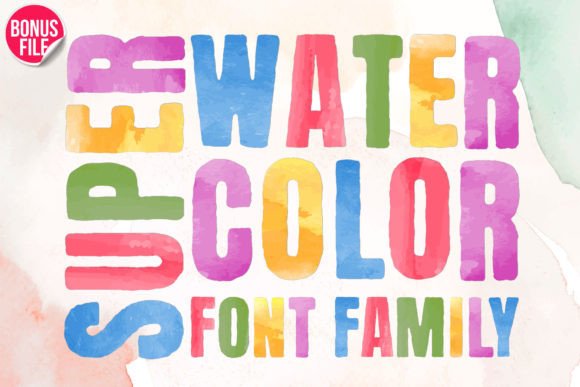 Super Watercolor: A Vibrant Font for Creative Projects