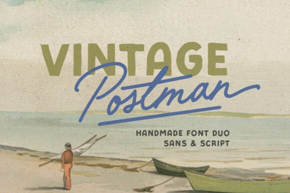 Vintage Postman: A Timeless Font Duo for Retro Design